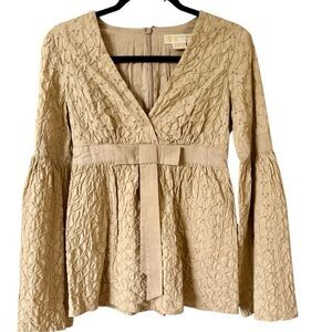 MICHAEL Michael Kors Eyelet Bell Sleeve.size 2